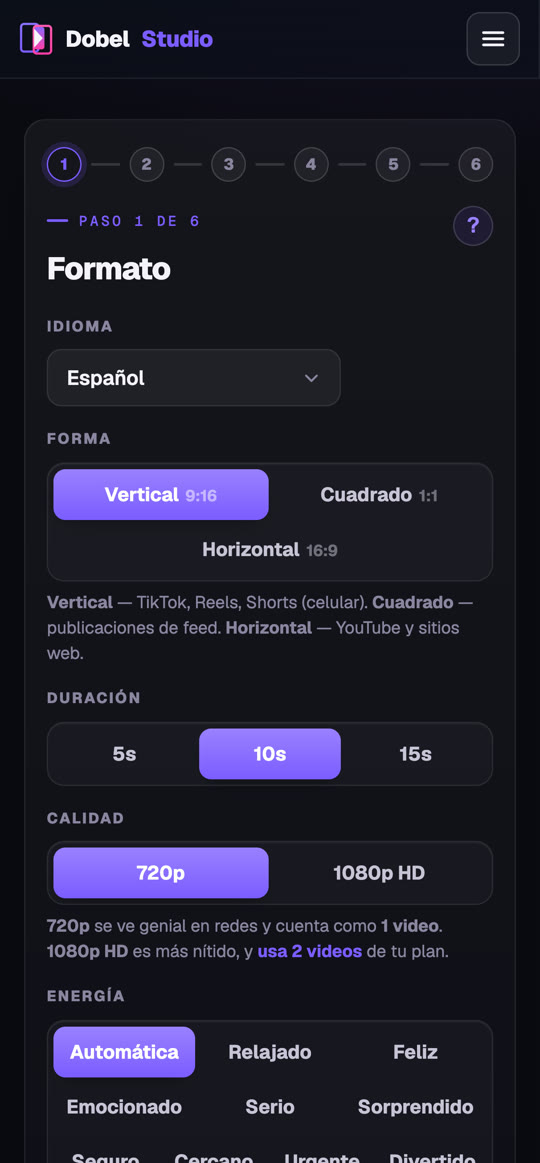 Dobel Studio en el teléfono